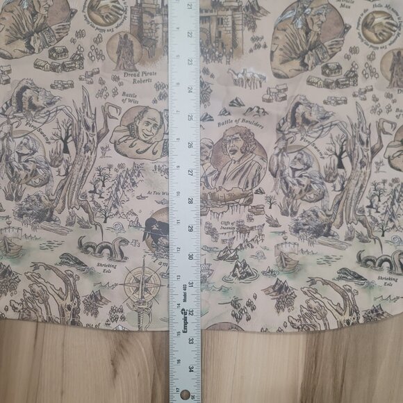 RSVLTS Shirt Mens 3XL Princess Bride Kingdom of Florin Brown Button Up - Picture 7 of 9